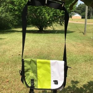 Small Timbuk2 messenger bag.
